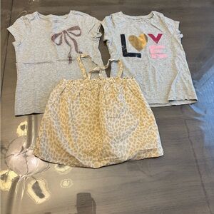 Gray and Gold Toddler Outfit Set